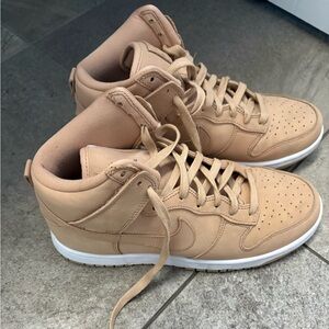 Nike Women’s High-Top Sneakers in Beige